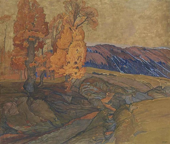 Grand Paysage de Savièse by Ernest Biéler, 1915-1920