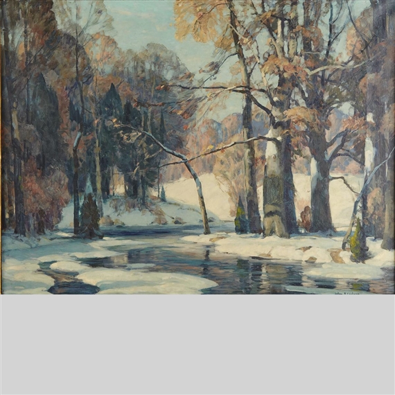 SUNLIT WATERS  American by John Fabian Carlson