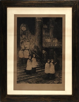 interior of a cathedral - F. M. Spiegler