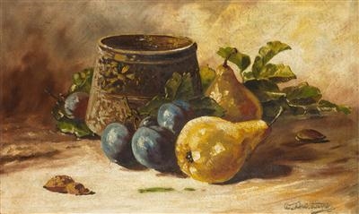 Artwork by Christoph Adolf, Still Life with Fruit, Made of oil on canvas