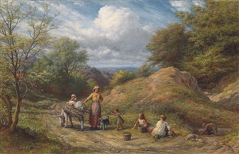 Cottager and Tramps - James Thomas Linnell