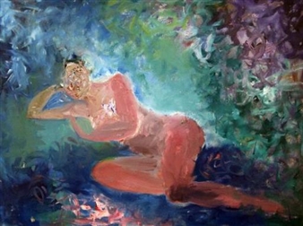 Reclining Nude - Estelle Laverne