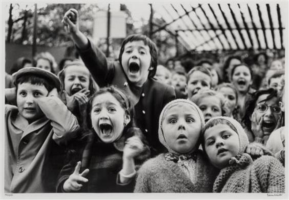 Children at a Puppet Theatre, Paris, 1963 by Alfred Eisenstaedt, printed 1991