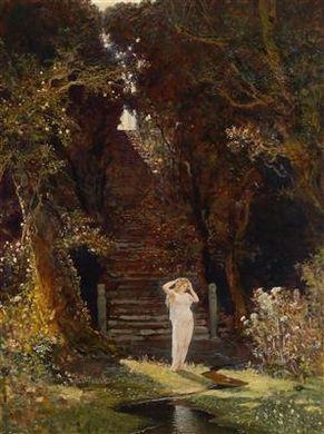 Artwork by Max Roeder, Woodland Nymph, Made of oil on canvas