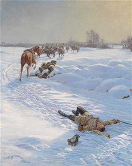 Soldiers Retreating - Georg von Boddien