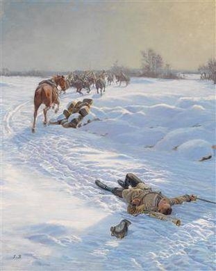 Soldiers Retreating - Georg von Boddien