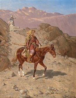 Circassian Riders Returning Home - Franz Quaglio