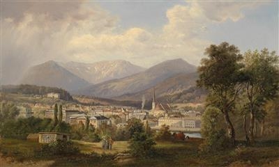 View of Bad Ischl by Gustav Barbarini