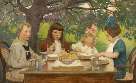 The tea party by Jessie Willcox Smith