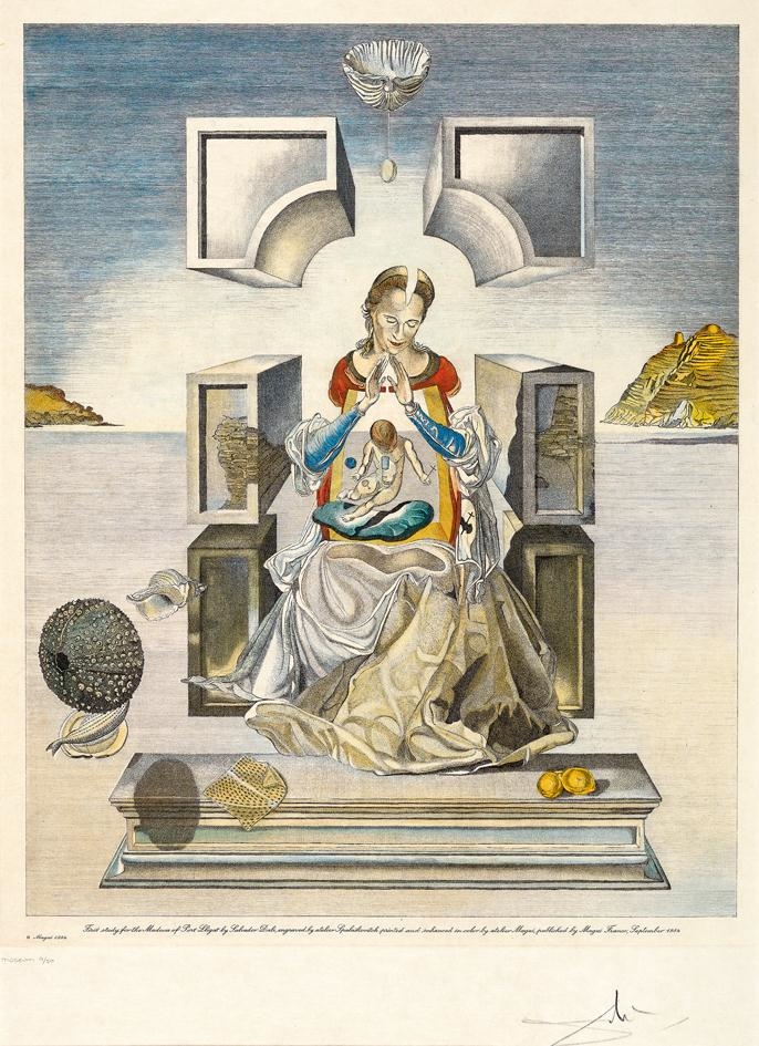 Salvador Dalí The First Study For The Madonna Of Port Lligat MutualArt