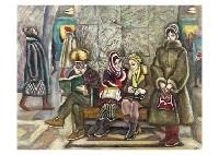 Artwork by Boris Korievsky, Bench, Made of Oil on canvas