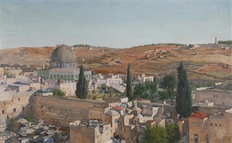VIEW OF JERUSALEM - Ludwig Blum