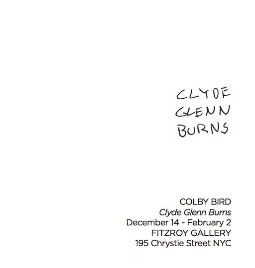 Colby Bird: Clyde Glenn Burns - Fitzroy Gallery