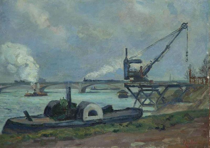 Artwork by Armand Guillaumin, La Seine a Paris, Made of Oil on canvas
