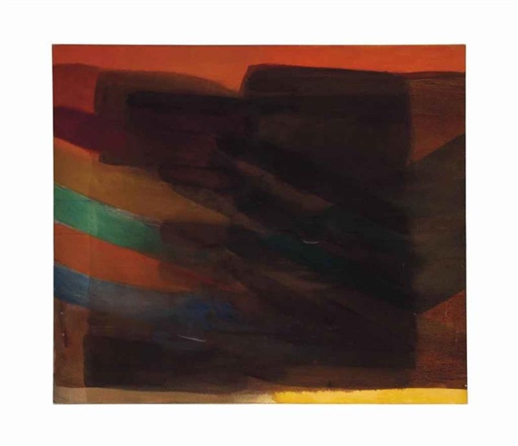Untitled (Brown Painting) by Albert Irvin, 1969