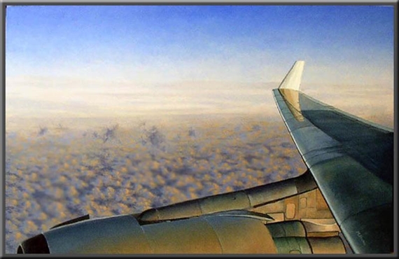 Westbound Across the Early Morning Sky by Mickey Frome, 2003