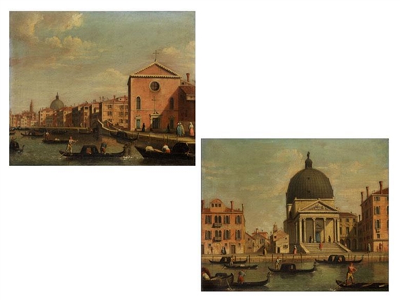PAAR VENEDIGVEDUTEN by Canaletto
