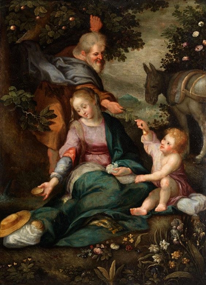 THE HOLY FAMILY ON THE FLIGHT TO EGYPT by Federico Barocci