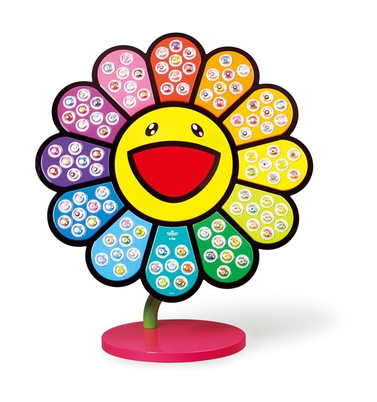 Takashi Murakami Emoji Flower Keychain 'D' – CLOUDS