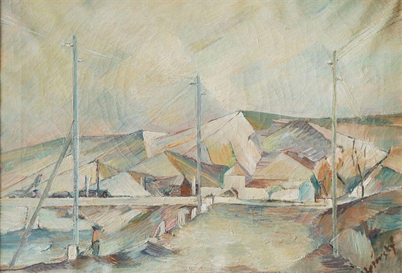 The landscape - Oldrich Lusovsky