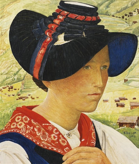 FILLE DES HAUDÈRES by Ernest Biéler, 1942
