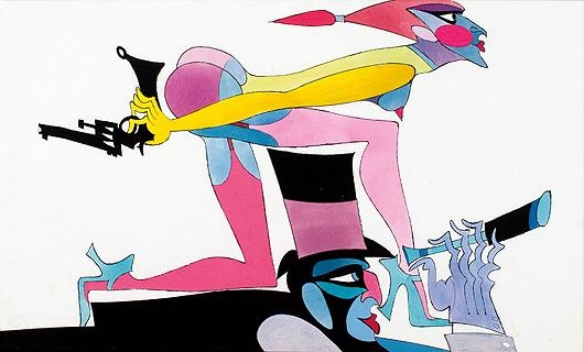 WOMAN LURKING ON THE VICTIM by Svatopluk Pitra