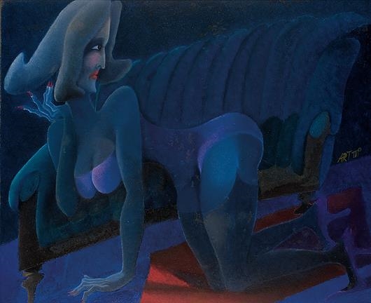 THE WOMAN AT THE COUCH by Svatopluk Pitra