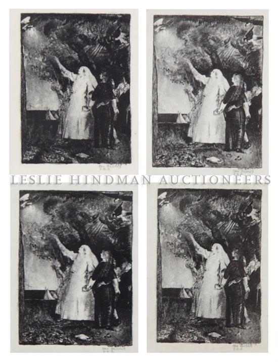 Artwork by George Bellows, Hail to Peace, Made of lithograph