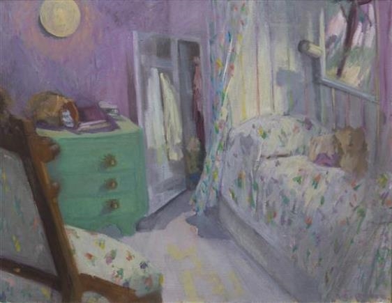 Artwork by E. Peter, Interior Scene, Made of oil on canvas