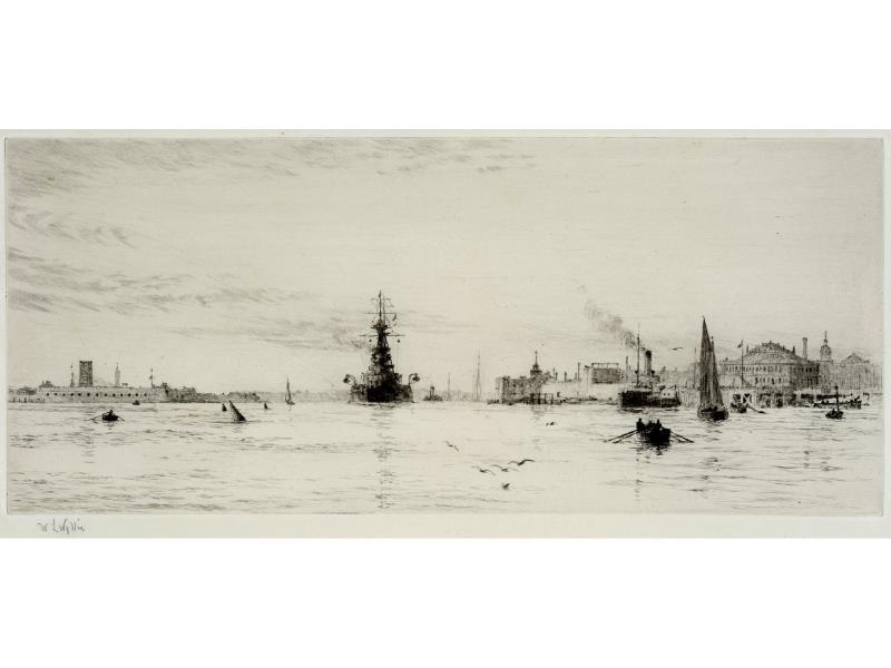 William Lionel Wyllie | The Entrance to Portsmouth Harbour with Fort ...