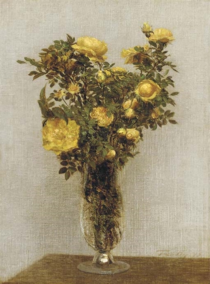 Roses by Henri Fantin-Latour, 1875