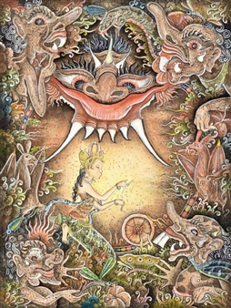 Rahwana Mythological Scene - I Gusti Ngurah Mantra S