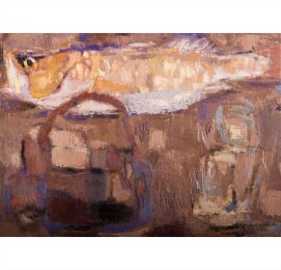 Artwork by Chen Che, Fish, Made of Oil on canvas