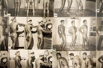 Installation view of Bob Mizer & Tom of Finland at MOCA Pacific Design Center