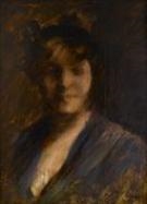 Portrait of Helen Velasquez Chase - William Merritt Chase Paintings