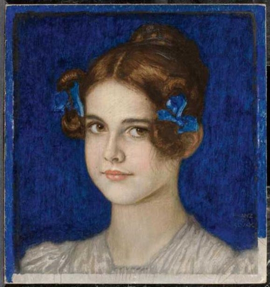 Portrait of daughter Mary by Franz von Stuck