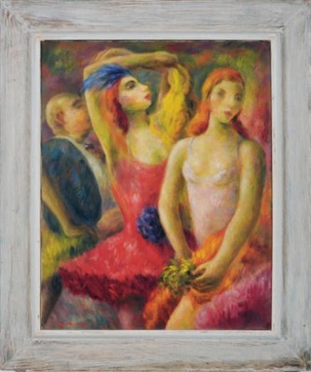 Artwork by Paul Raphael Meltsner, Dress rehearsal, Made of oil on canvas