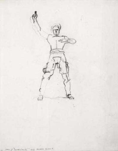 Study for Einmütigkeit by Ferdinand Hodler, 1913