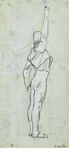 Study for the Fresco in the Assembly Hall of Jena University Der Schwur (the Oath)