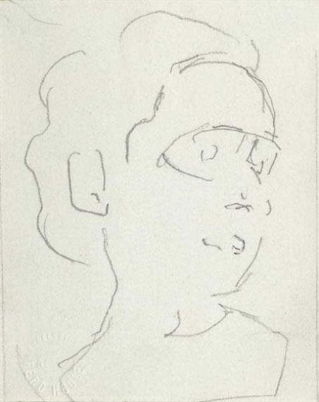 Study Woman's Head Turned to the Right by Ferdinand Hodler