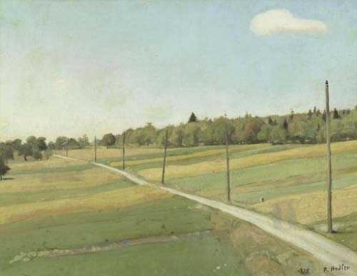 Country Road with Telegraph Poles