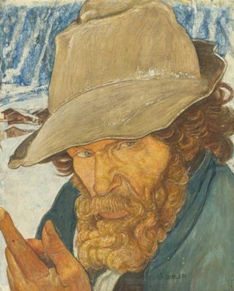 Portrait de vieillard by Ernest Biéler