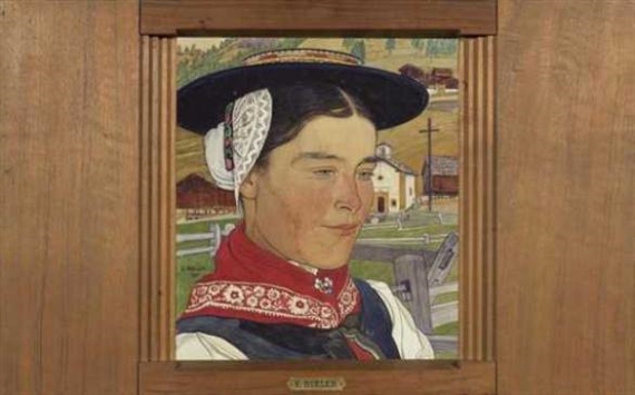 Portrait of a Welsh woman by Ernest Biéler, 1911