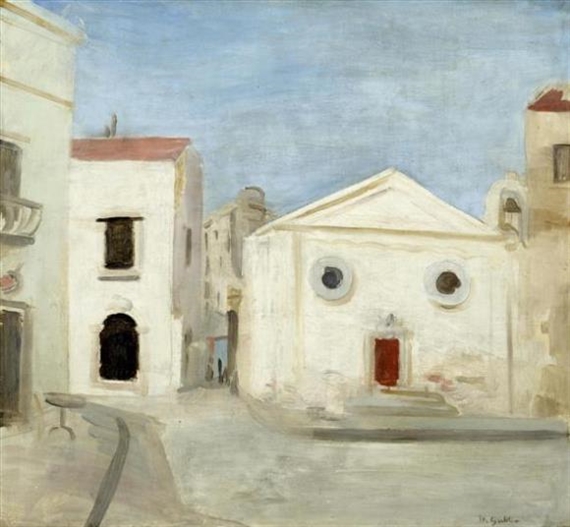 The church of San Bartoluzzo in Lipari by Max Gubler