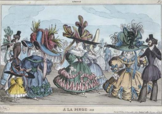 3 works: [Caricatures of Aristocratic Life] by George Cruikshank, circa 1815