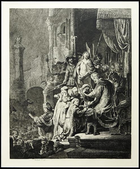 CHRIST BEFORE PILATE by Amand Durand