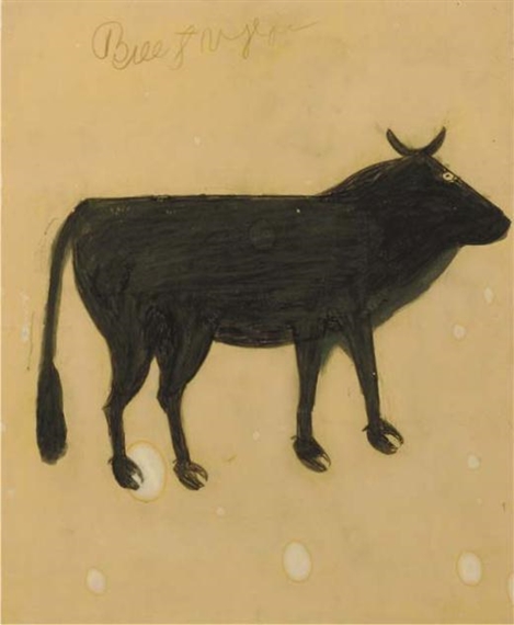 Black Cow by Bill Traylor, Circa 1939-1942