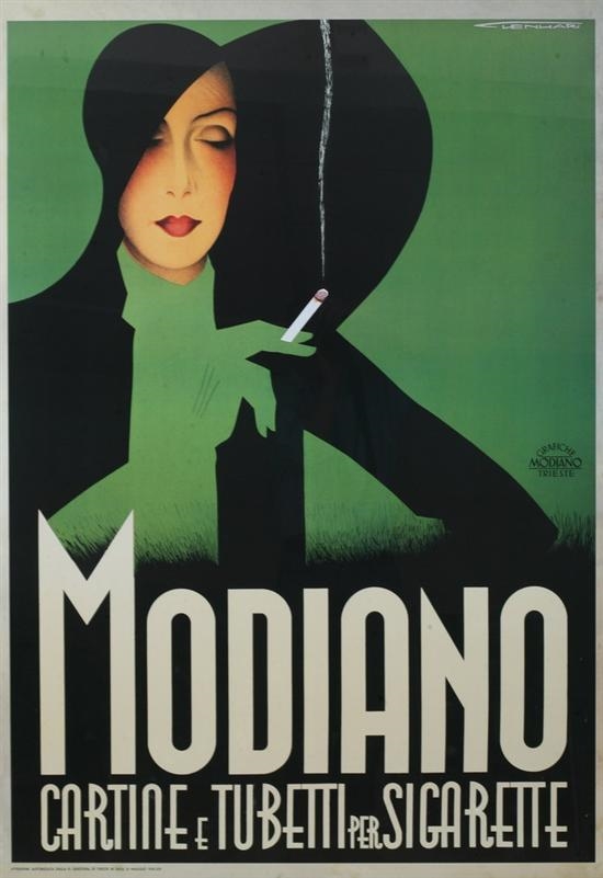 Franz Lenhart, Modiano, Cartine e Tubetti per Sigarette (1936)