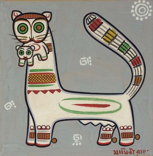 Untitled (Cats) by Jamini Roy