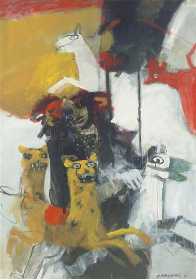 Merry Go Round by Chittrovanu Mazumdar, 1991